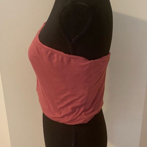 Fashion Nova Plus Size Dusty Rose Pink Bandeau Top 1X - Picture 6 of 11